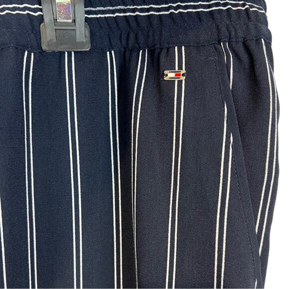Tommy Hilfiger navy stripe wide leg pant sz XXL - Picture 5 of 11